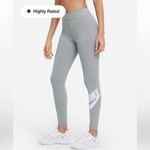Nike Cotton Blend Gray Leggings